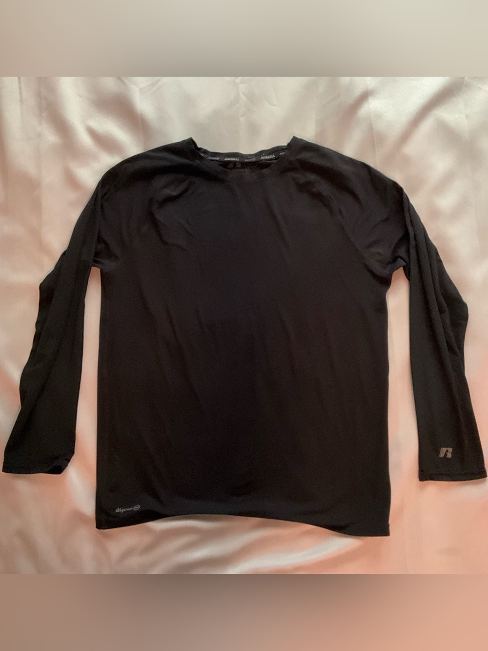 Men's Black Long-Sleeve Active Performance Tee